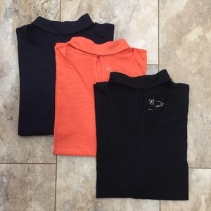 Diane Gilman Keyhole Cut-Out Blouses 3 Pc Bundle